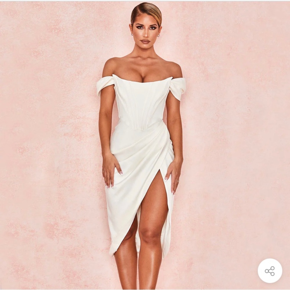 Off the shoulder corset dress